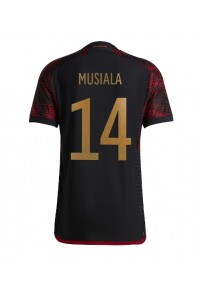 Tyskland Jamal Musiala #14 Fotballdrakt Borte Klær VM 2022 Korte ermer